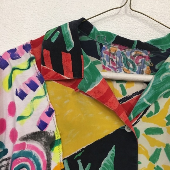 Mona Recycled Fabric Hand-painted Blouse - Picture 2 of 7
